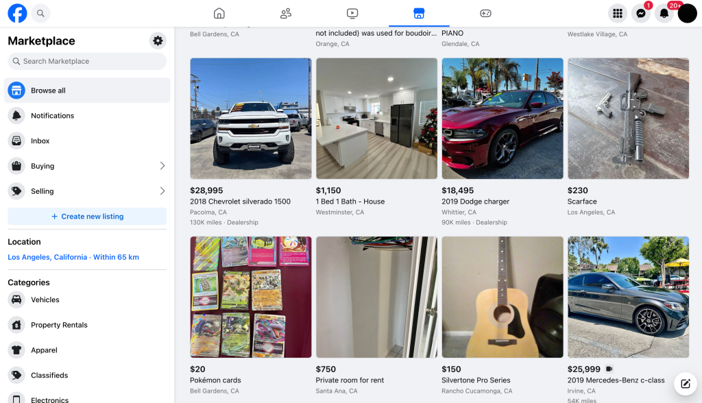Facebook Marketplace screenshot 1